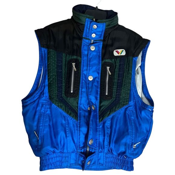 Phenix Sports Vintage Winter Ski Vest Men’s Sz XS // Women’s Small Blue - Picture 4 of 14